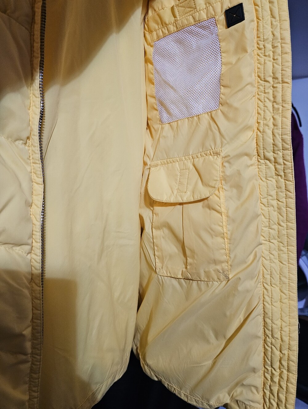 Lands' End Women's Bright Yellow Quilted Puffer Coat 10/12 - Picture 11 of 12